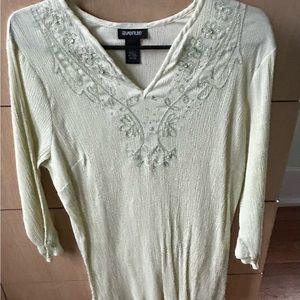 Light green beaded blouse